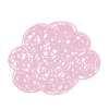 ☁️ Эмодзи «Буквы в розово-синих цветах» для Telegram