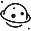 🌑 Эмодзи «#adaptive #space» для Telegram