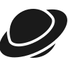 🌑 Эмодзи «#adaptive #space» для Telegram