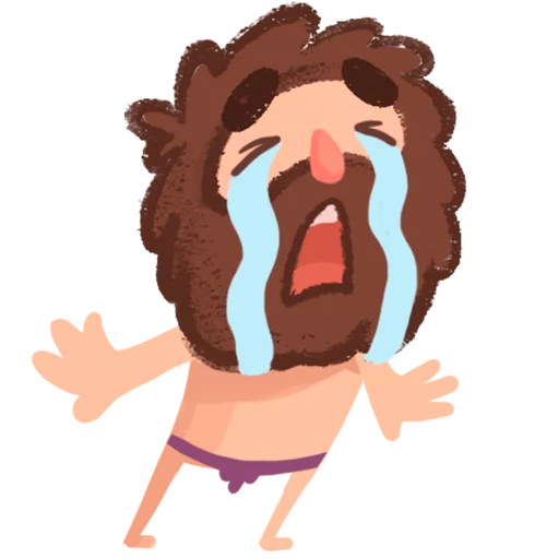 Стикерпак Space Caveman для Telegram — скачать