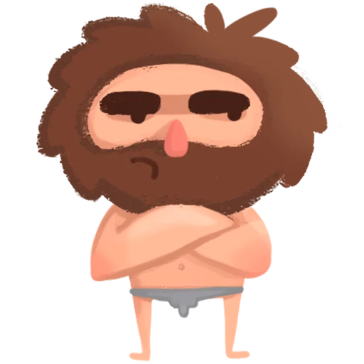 🤔 Стикер «Space Caveman» для Telegram