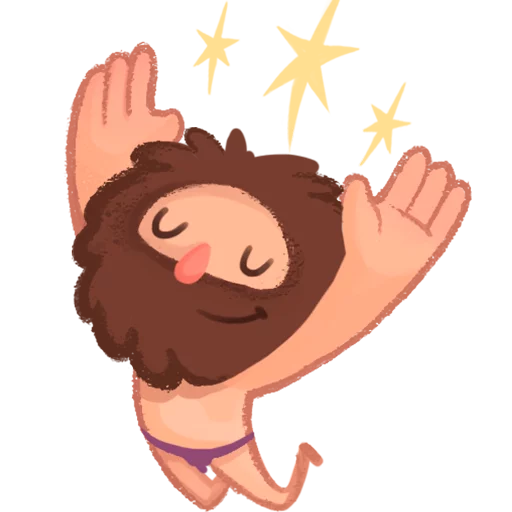 🙌 Стикер «Space Caveman» для Telegram