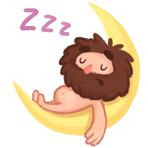 😴 Стикер «Space Caveman» для Telegram