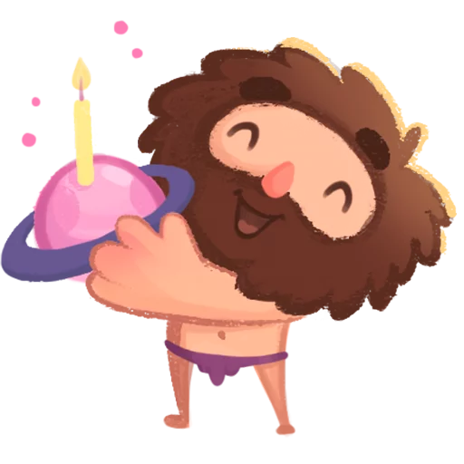 🎁 Стикер «Space Caveman» для Telegram