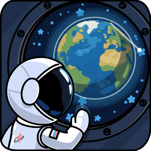 🌍 Эмодзи «Анимированный набор эмоджи с Космонавтом» для Telegram