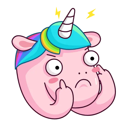 🖕 Эмодзи «Sparks Unicorn» для Telegram