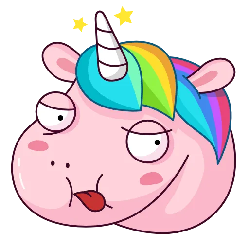 😝 Эмодзи «Sparks Unicorn» для Telegram