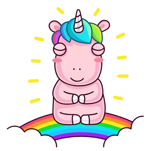 🧘‍♀️ Эмодзи «Sparks Unicorn» для Telegram