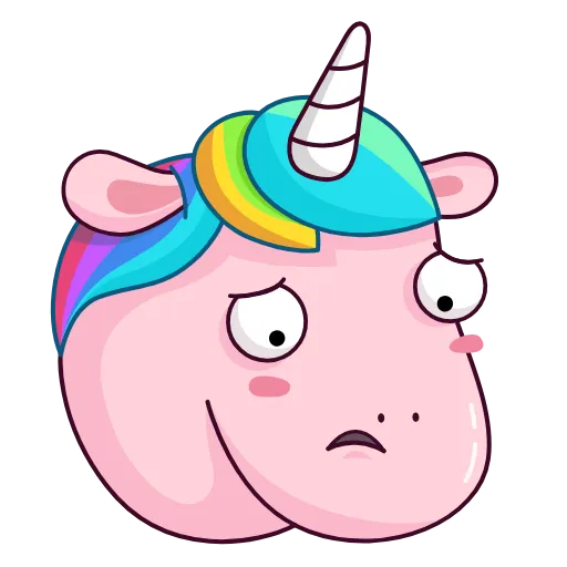 😕 Эмодзи «Sparks Unicorn» для Telegram