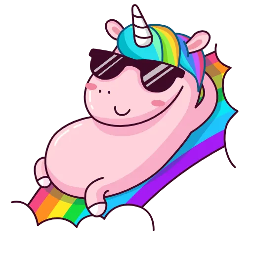 🏖 Эмодзи «Sparks Unicorn» для Telegram