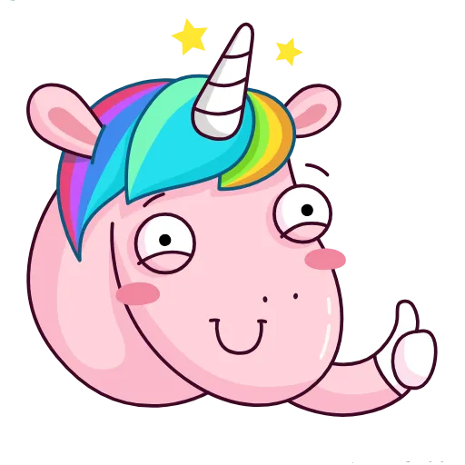 👍 Эмодзи «Sparks Unicorn» для Telegram