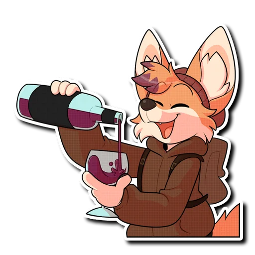 🍷 Стикер «Sparky» для Telegram