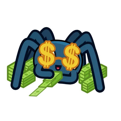 🤑 Эмодзи «🎩 Паук» для Telegram