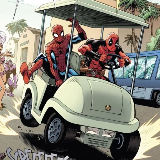 🤩 Стикер «Spider Man and DeadPool» для Telegram