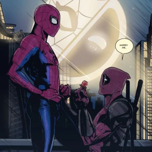 🤩 Стикер «Spider Man and DeadPool» для Telegram