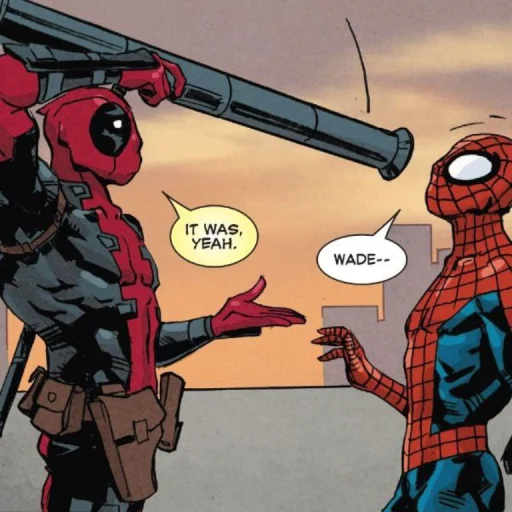 🤩 Стикер «Spider Man and DeadPool» для Telegram