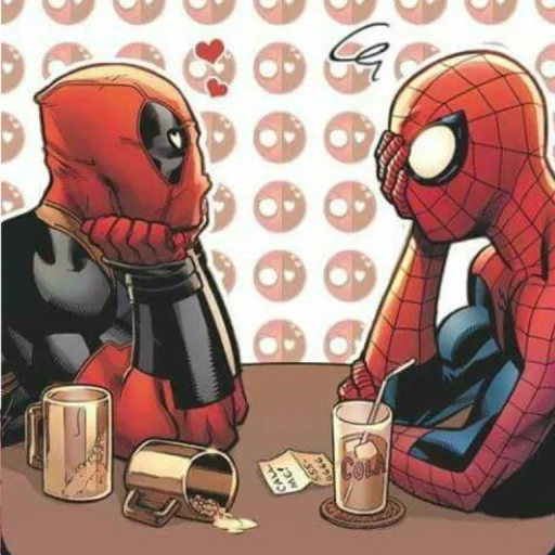 🤩 Стикер «Spider Man and DeadPool» для Telegram