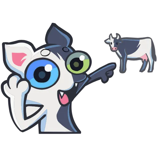 🐄 Эмодзи «Набор эмоджи со Сплитти из ВК в качестве» для Telegram