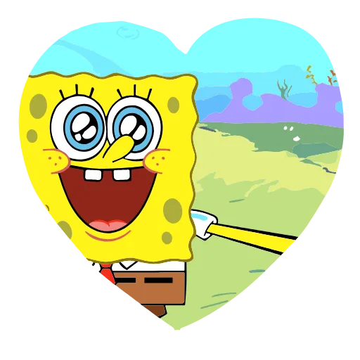 ❤️ Эмодзи «Sponge Bob» для Telegram