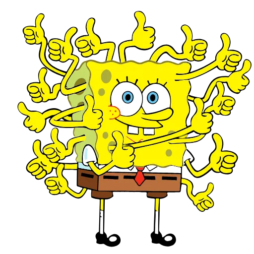 👍 Эмодзи «Sponge Bob» для Telegram