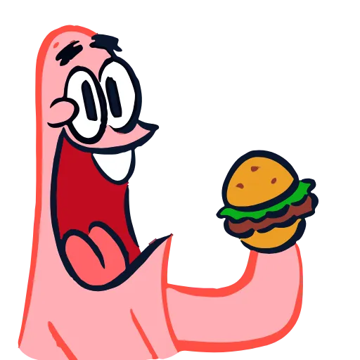 🍔 Эмодзи «Sponge Bob» для Telegram