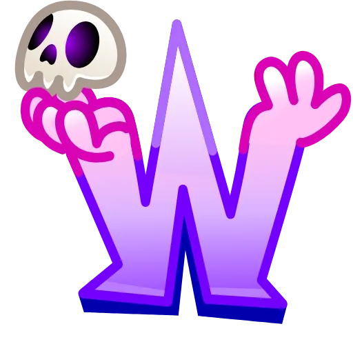 🔤 Эмодзи «Spooky Letters» для Telegram