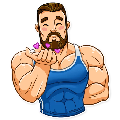 😘 Стикер «Sport Guy» для Telegram