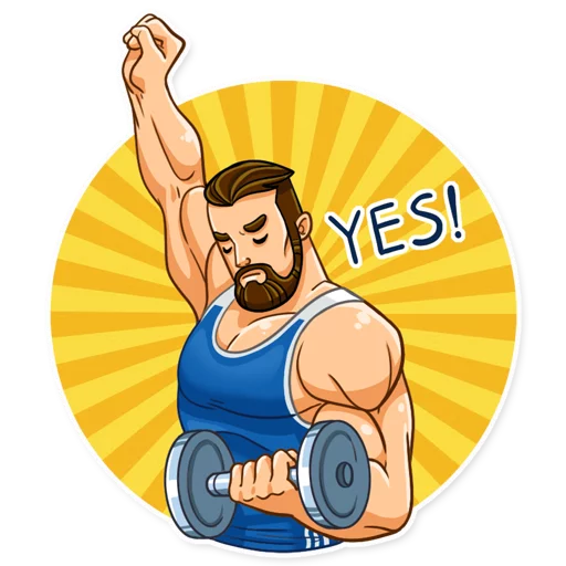 ✅ Стикер «Sport Guy» для Telegram