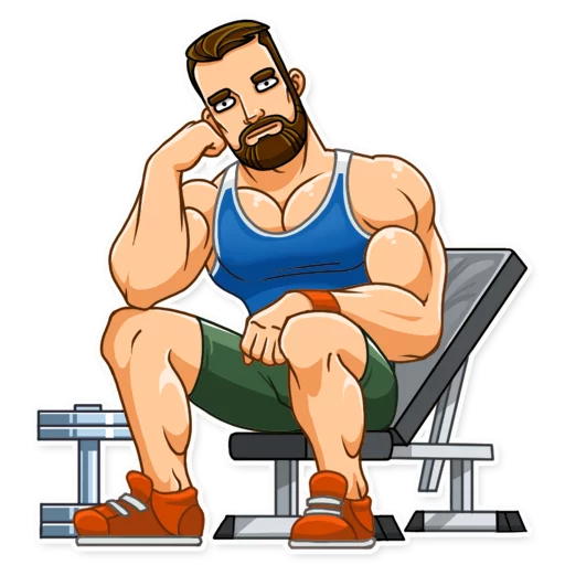 😐 Стикер «Sport Guy» для Telegram