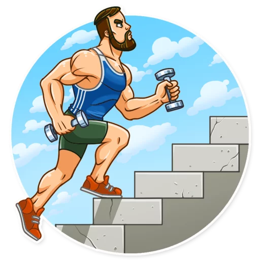 ⬆️ Стикер «Sport Guy» для Telegram