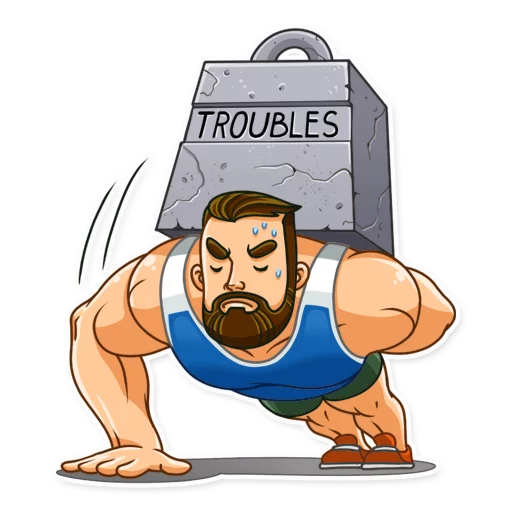 😤 Стикер «Sport Guy» для Telegram