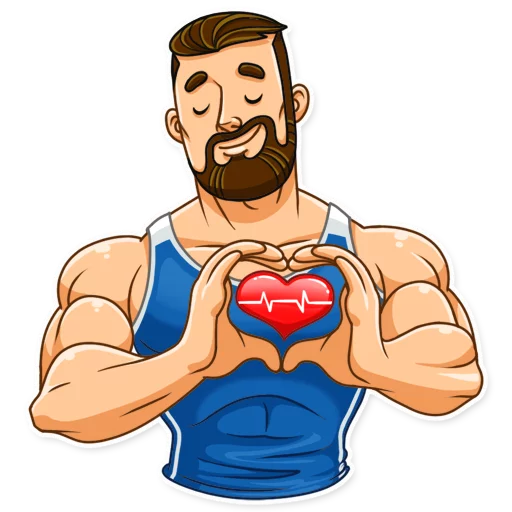 ❤️ Стикер «Sport Guy» для Telegram