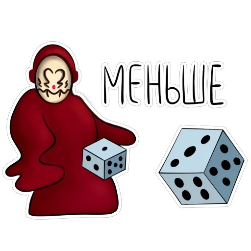 🎲 Стикер «DICY» для Telegram