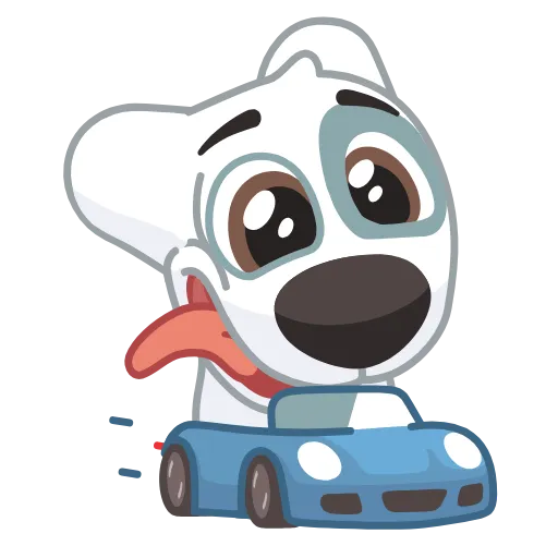 🚗 Эмодзи «Спотти и Персик» для Telegram