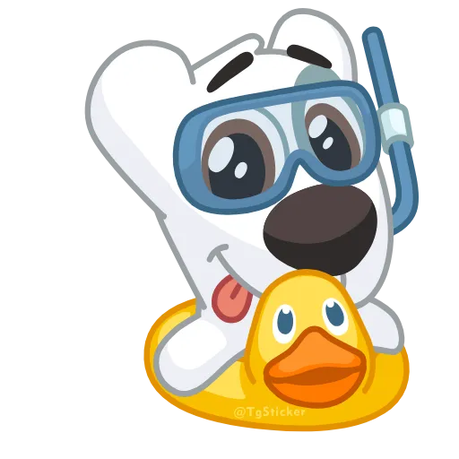 🤿 Эмодзи «Спотти и Персик» для Telegram