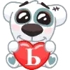 💞 Эмодзи «spotty love letters» для Telegram
