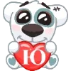 💞 Эмодзи «spotty love letters» для Telegram