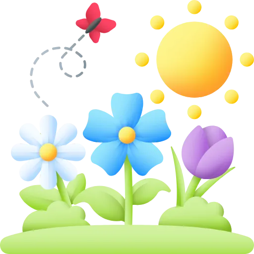 🤩 Эмодзи «Весна 3D» для Telegram