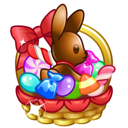 🐰 Эмодзи «Spring Basket» для Telegram