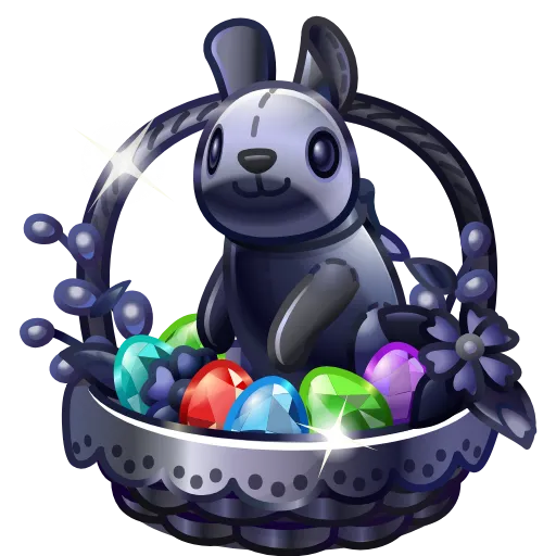 🐰 Эмодзи «Spring Basket» для Telegram