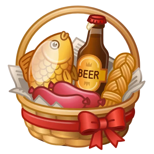 🐰 Эмодзи «Spring Basket» для Telegram