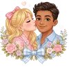 👩‍❤️‍💋‍👨 Эмодзи «Смайл Весна» для Telegram