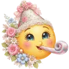 🥳 Эмодзи «Смайл Весна» для Telegram