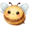 🐝 Эмодзи «Весенние разноцветные буквы и иконки» для Telegram