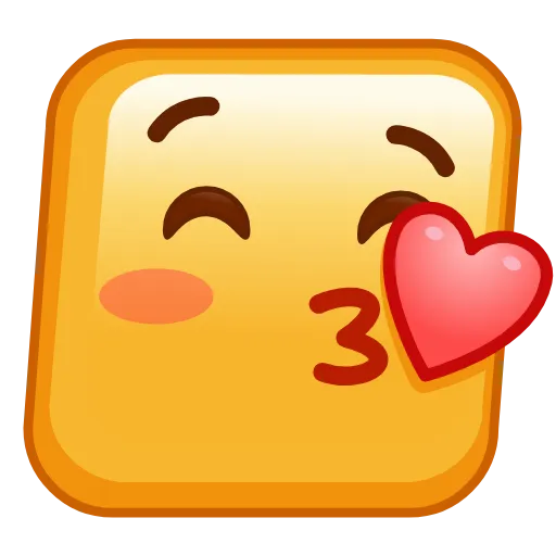 😘 Эмодзи «Square Emoji - квадратные эмоджи» для Telegram