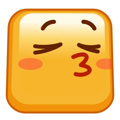 😚 Эмодзи «Square Emoji - квадратные эмоджи» для Telegram