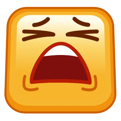 😫 Эмодзи «Square Emoji - квадратные эмоджи» для Telegram