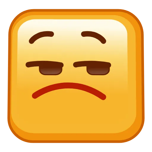 😒 Эмодзи «Square Emoji - квадратные эмоджи» для Telegram