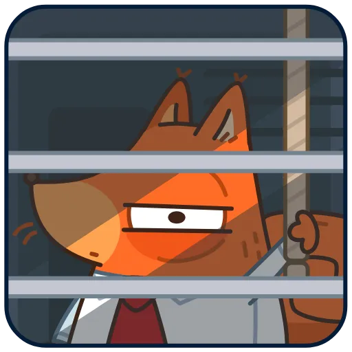 😑 Эмодзи «Белка-клерк» для Telegram