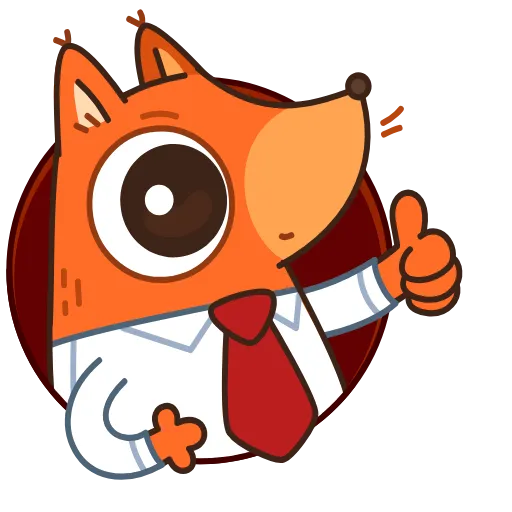 👍 Эмодзи «Белка-клерк» для Telegram